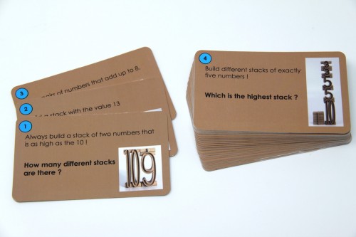 Wissner® active learning - Task cards for Tower numbers (english)