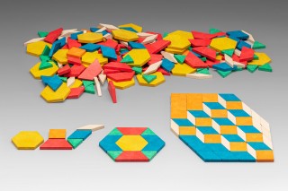 Pattern blocks. (250 pcs)