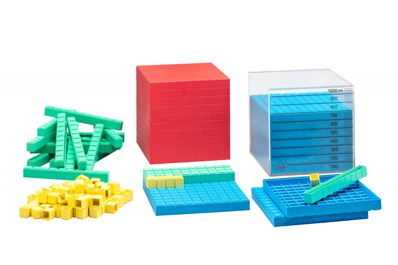 Base Ten Set number range of 1000 (132 pcs) - Sustainable Education ...