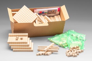 Dienes R39586100 - Set Di 100 Cubetti Per Matematica In Re-Wood (1 Cm) - Materiale Didattico