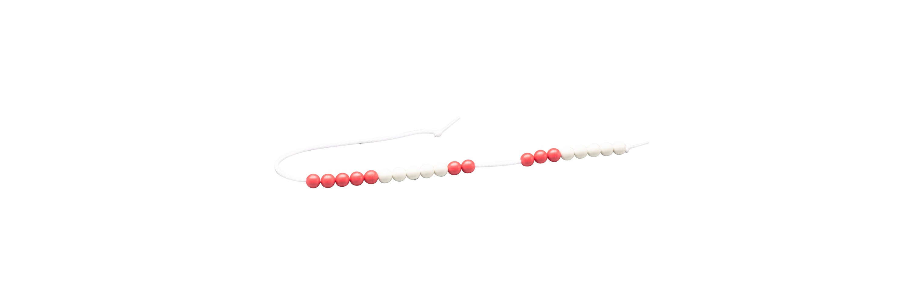 Math Bead String Line 20 Arithmetic bead string red/white - Sustainable Education Resources