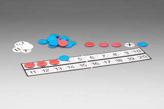 Wissner® active learning - Counting Board with counting chips and arithmetic signs RE-Plastic®
