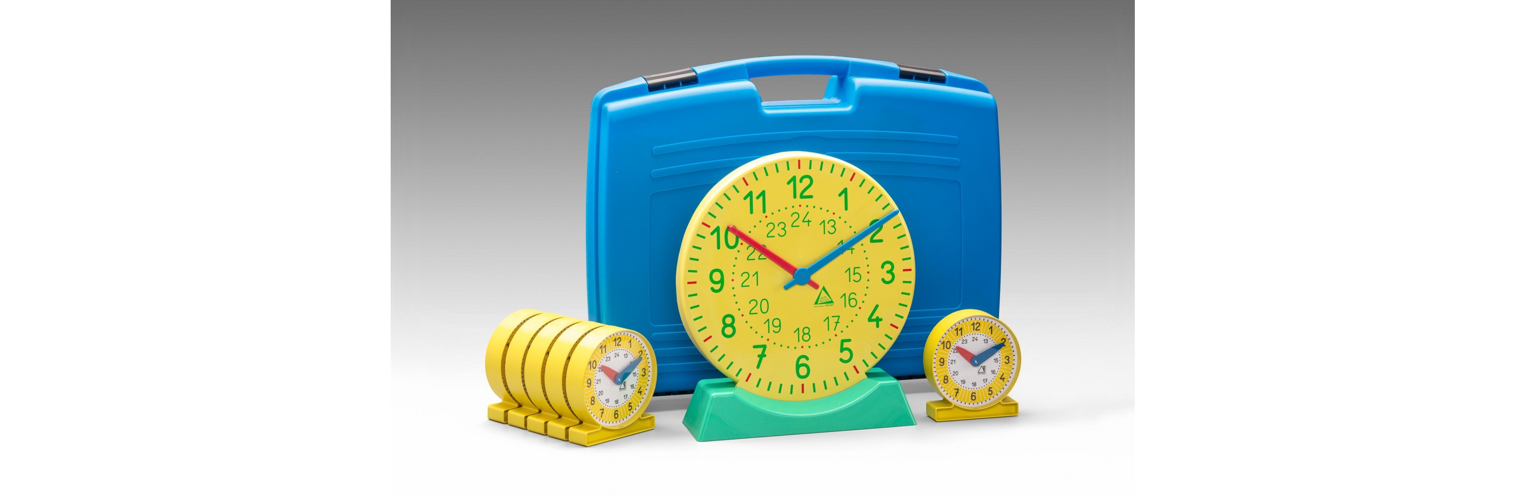 Wissner® active learning - Teaching Clock. Class Set I. (25 pcs) RE-Plastic®