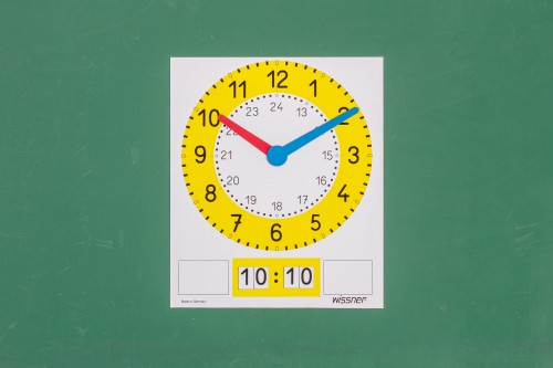 Clock for chalkboard magnetic
