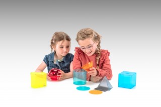 Geometrical Shape Set transparent in 6 colours (6 pcs) RE-Plastic®