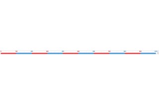 Number Line Band range of 1000 1m long RE-Plastic®