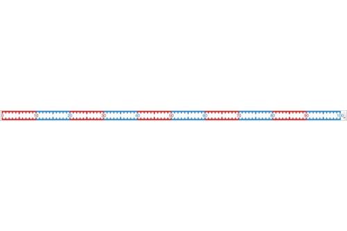 Wissner® active learning - Number Line Band 1-100 3m long RE-Plastic®